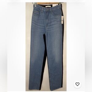 Pacsun Jeans Women’s Size 24 High Rise 90s Boyfriend Black Blue Two Tone NEW NWT